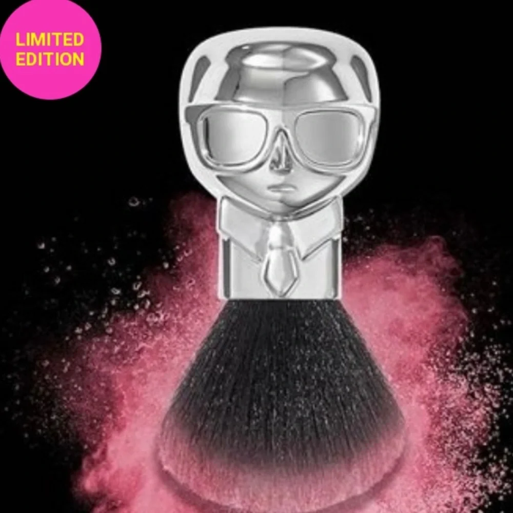 Karl Lagerfeld Silver and Black Makeup Brush
